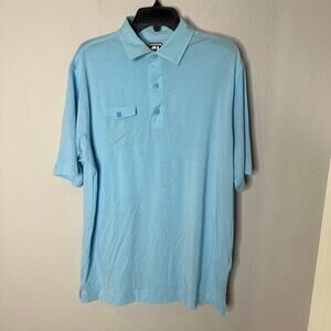 Footjoy Blue Polo Shirt Mens